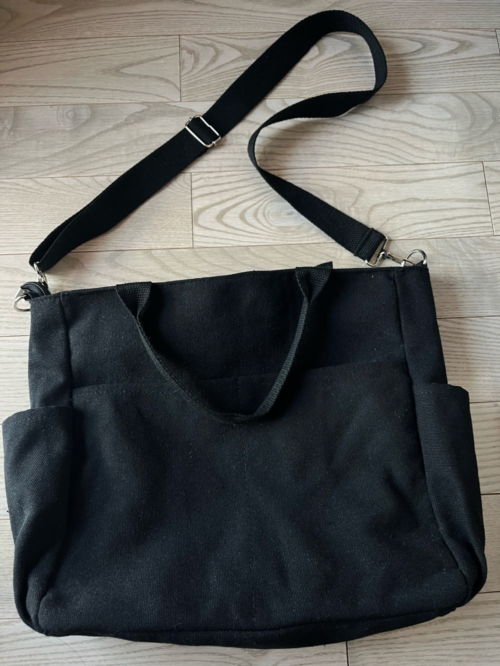 Women’s Black Canvas Work Bag - Durable Everyday Style